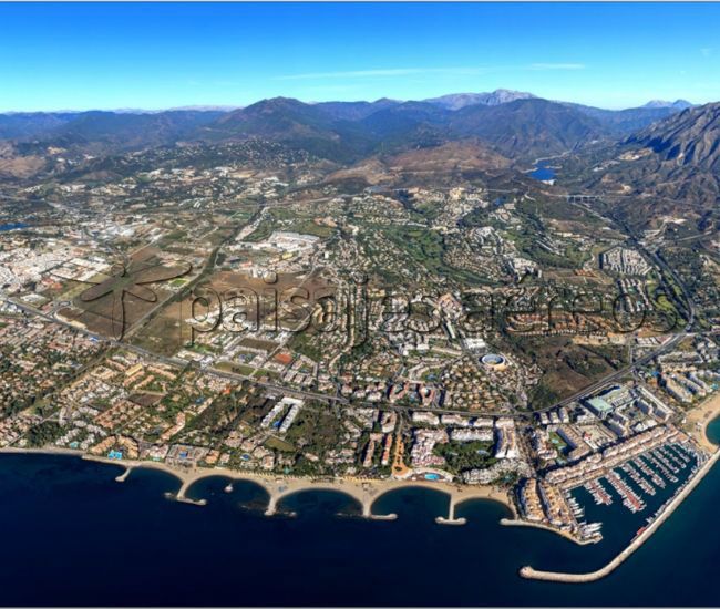 foto aerea de marbella